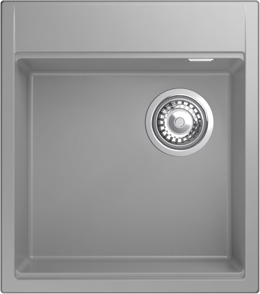 Фото товара: Rivelato TESORO TR-455-R grigio metallizz, мойка, гранит, серый металлик