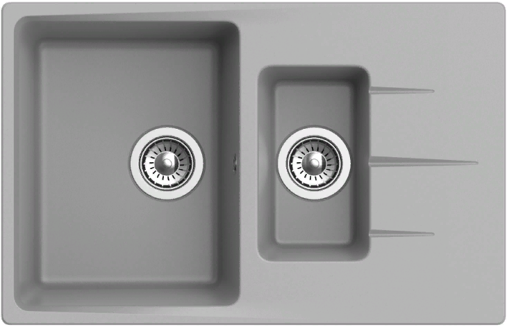 Ewigstein Gerd G- 60KF, мойка, гранит, серый металлик Фото товара: Ewigstein Gerd G- 60KF, мойка, гранит, серый металлик
