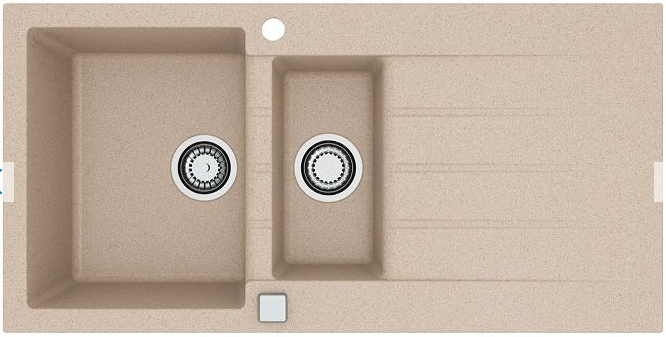 Фото товара: ALVEUS GRANITAL CADIT 80 G22 TERRA, мойка, гранит, терра (в комплекте с сифоном 1132822)