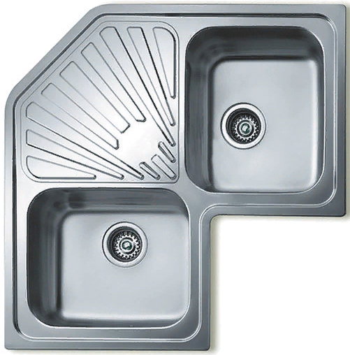 Фото товара: Teka ANGULAR 2B POLISHED, мойка, нержавеющая сталь полированная