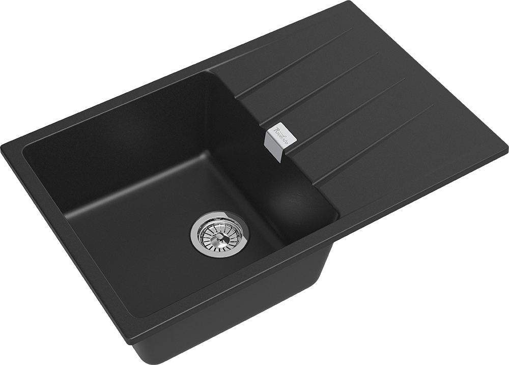 Детальное фото товара: Rivelato RAUM RM-78 antracite, мойка, гранит, антрацит