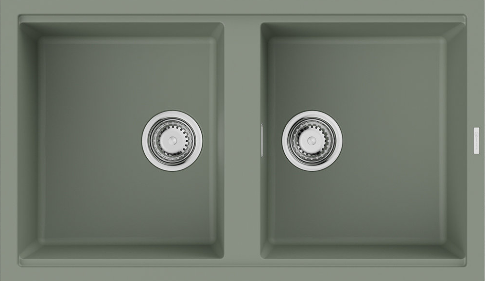 Фото товара: Omoikiri Kitagawa 86-2-WG, мойка, керамика, ветреный зеленый