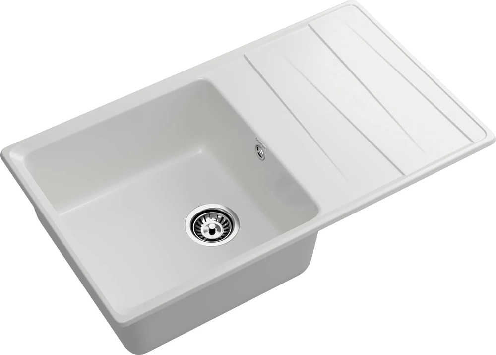 Детальное фото товара: GranFest LEVEL GF-LV-860L, мойка, мрамор, иней