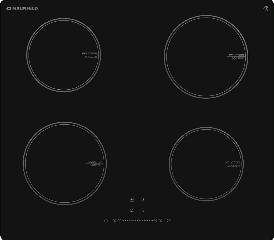 Фото товара: Maunfeld CVI594STBK индукционная поверхность