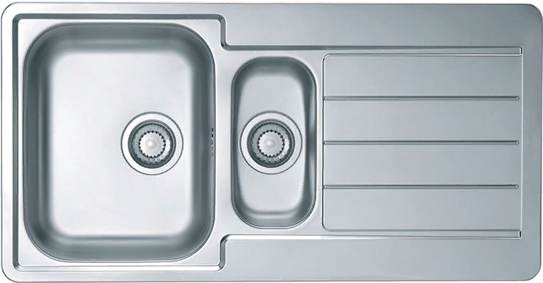 Фото товара: ALVEUS LINE 10 NAT-90, мойка, нержавеющая сталь (в комплекте с сифоном 1130555)