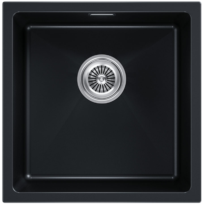 Детальное фото товара: Paulmark LUMI 45UNI, мойка, гранит, черный металлик