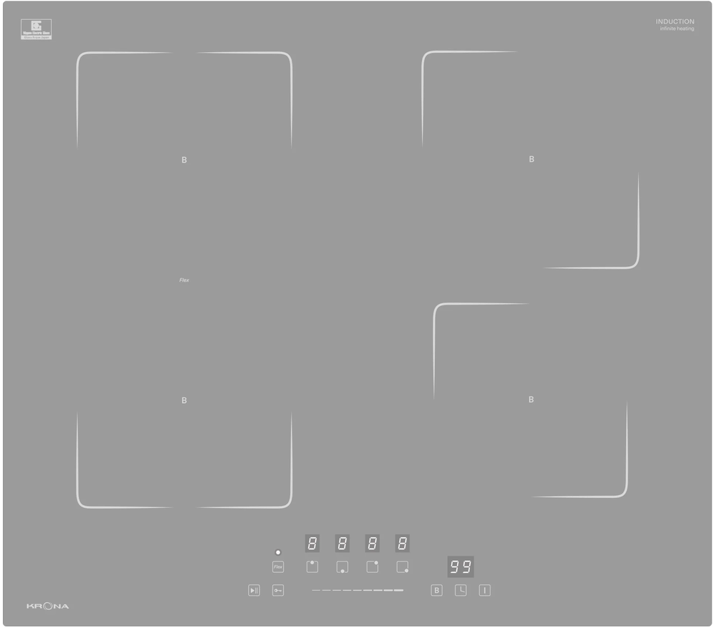 Детальное фото товара: Krona MYSTERIUM max ih 60 GR индукционная поверхность