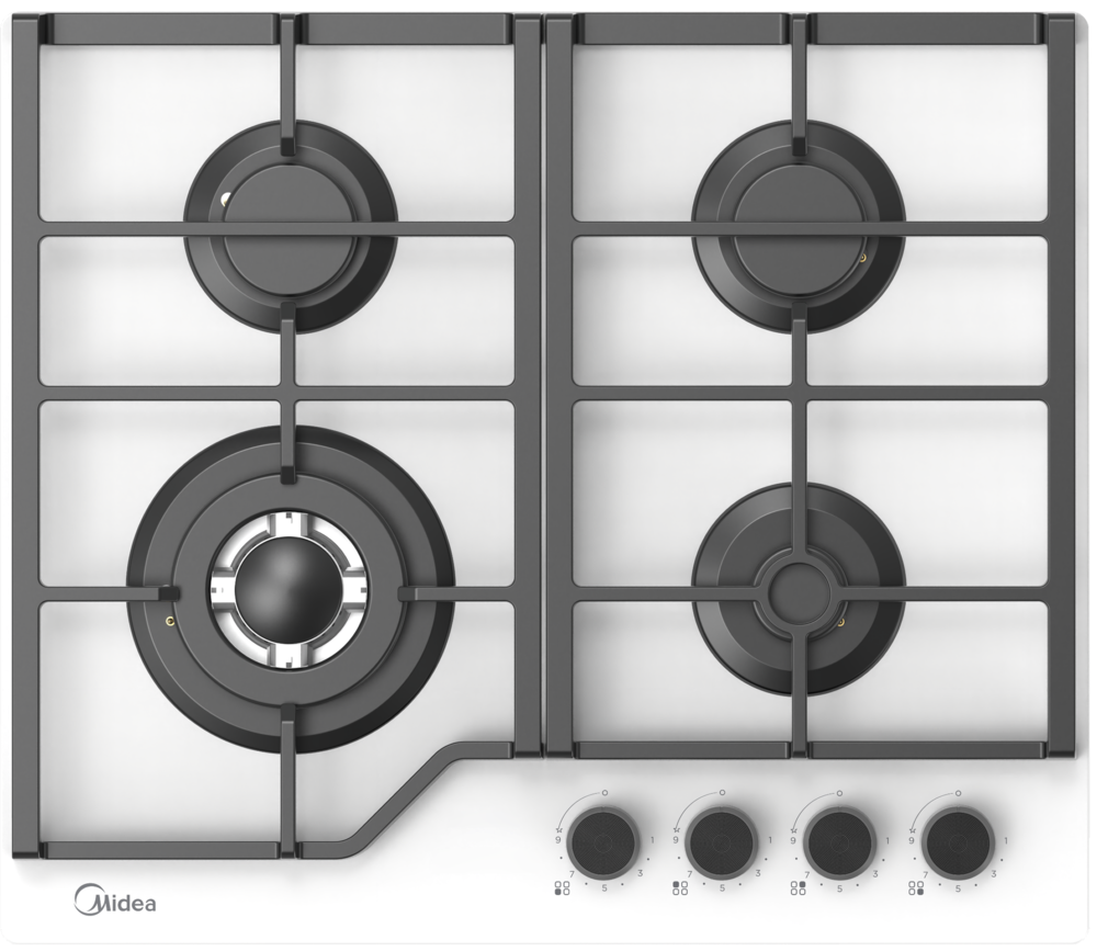 Фото товара: Midea MG697TGW газовая поверхность