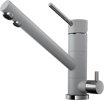 Фото товара: Omoikiri Tonami-GR, смеситель, гранит, leningrad grey