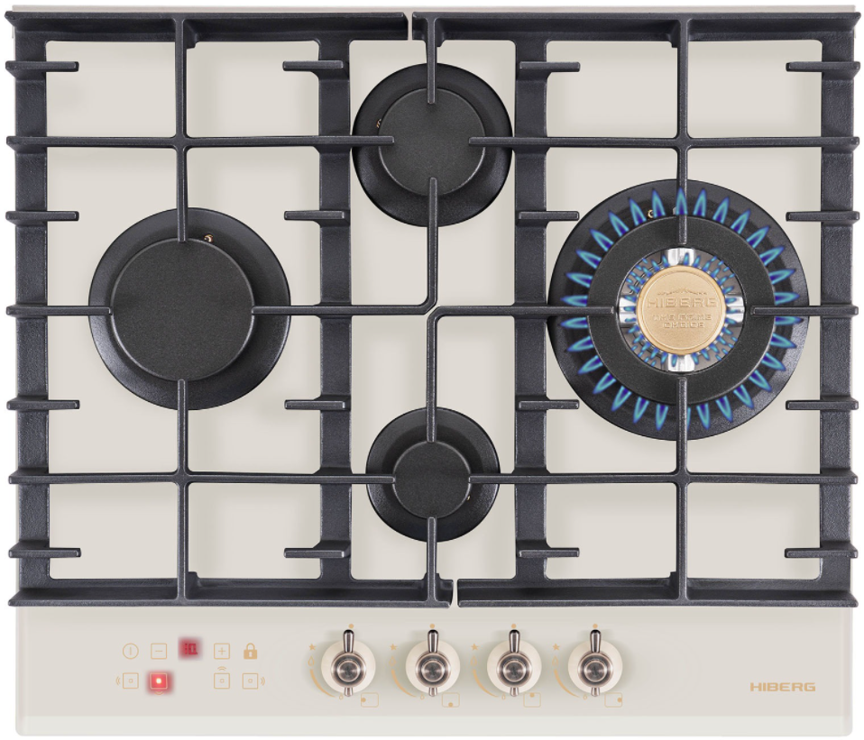 HIBERG VM 6145 RY Фото товара: HIBERG VM 6145 RY газовая поверхность