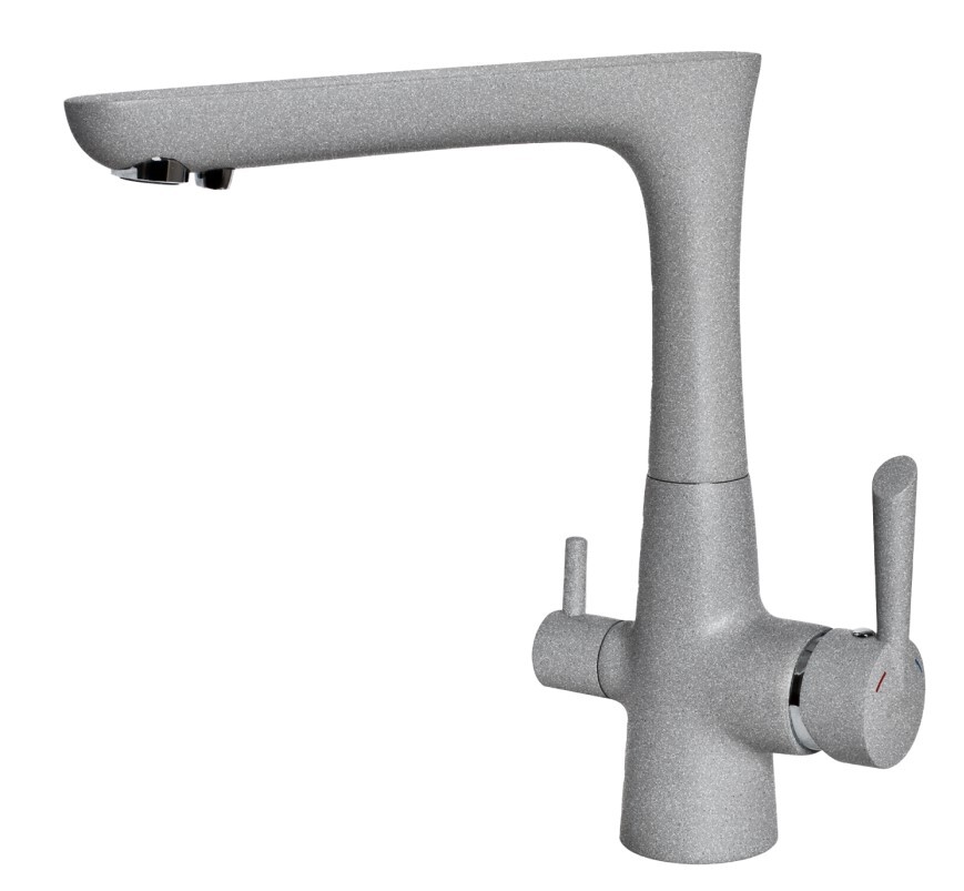 Фото товара: GranFest 3223, смеситель, мрамор, серый