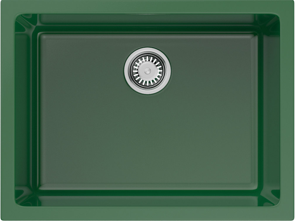 Фото товара: Omoikiri Okinoshima 61-U/I-RG Glossy, мойка, керамика, royal green