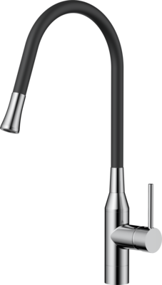 Фото товара: Omoikiri Yatomi-BN-BL смеситель, нержавеющая сталь/черный