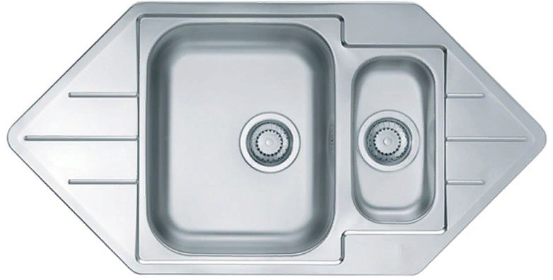Детальное фото товара: ALVEUS LINE 40 NAT-90, мойка, нержавеющая сталь (в комплекте с сифоном 1130555)