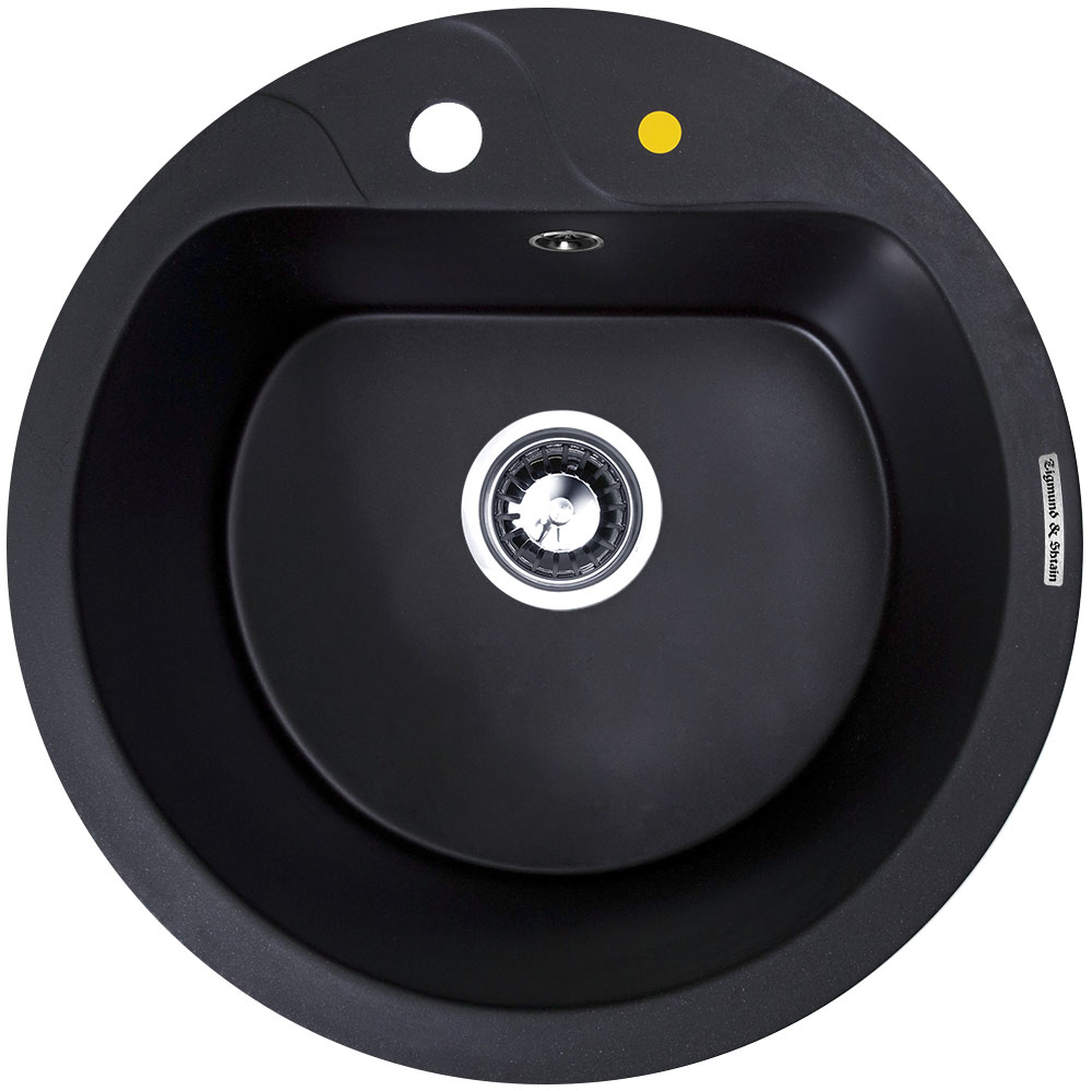Фото товара: Zigmund & Shtain KREIS 505F, мойка, черный базальт  