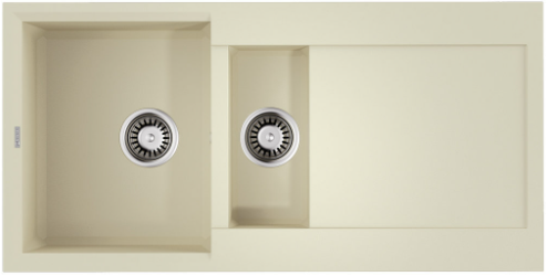 Фото товара: Omoikiri Sakaime 100-2-BE, мойка, гранит, ваниль