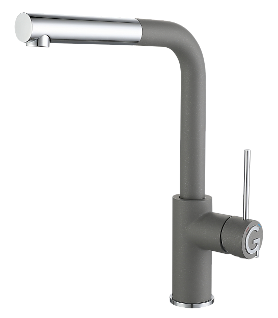 Фото товара: Rivelato ALBANO 1573503 grigio/cromo, смеситель, гранит, серый/хром