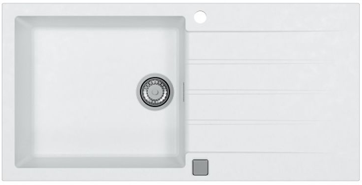 Фото товара: ALVEUS GRANITAL CADIT 50 ARCTIC - G11, мойка, гранит, белый (в комплекте с сифоном 1132823)