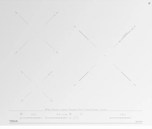 Фото товара: Teka IZC 63630 MST WHITE MARBLE индукционная поверхность
