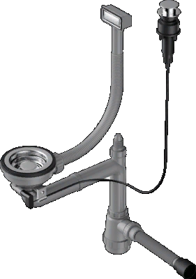 Omoikiri WK-1-IN-A Арматура для одночашевых моек с прямоугольным перелив, нерж.сталь Фото товара: Omoikiri WK-1-IN-A Арматура для одночашевых моек с прямоугольным перелив, нерж.сталь