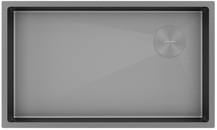 Фото товара: Paulmark NEXT-SKEW 74 UNI, мойка, нержавеющая сталь, матовый серый