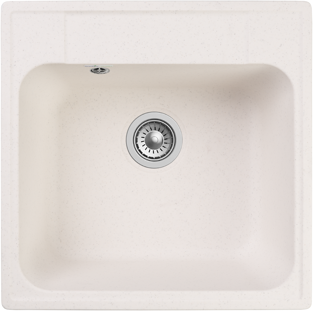 GranFest QUARZ GF-Z48, мойка, гранит, белый Фото товара: GranFest QUARZ GF-Z48, мойка, гранит, белый