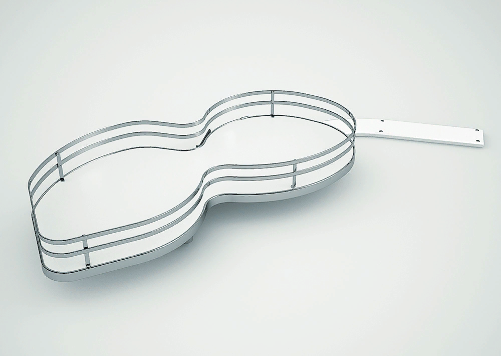 Фото товара: Sige Nuvola Solo карусель 1/2 в нижний шкаф 900 мм, фасад 450 мм, 2 полки, левая