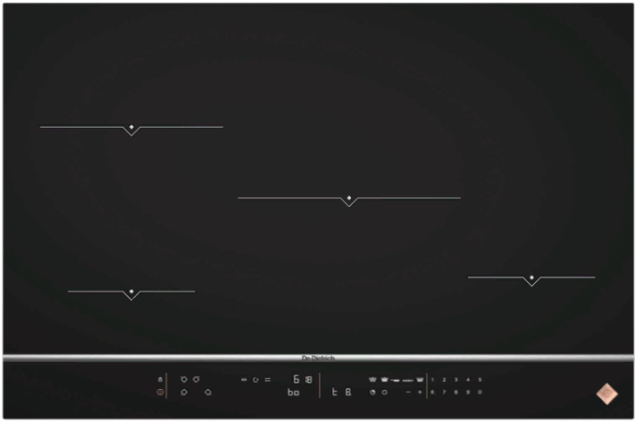 Фото товара: De Dietrich DPI7870X индукционная поверхность