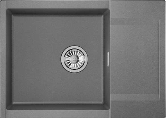 GRANULA ES-7003 мойка, гранит, графит Детальное фото товара: GRANULA ES-7003 мойка, гранит, графит