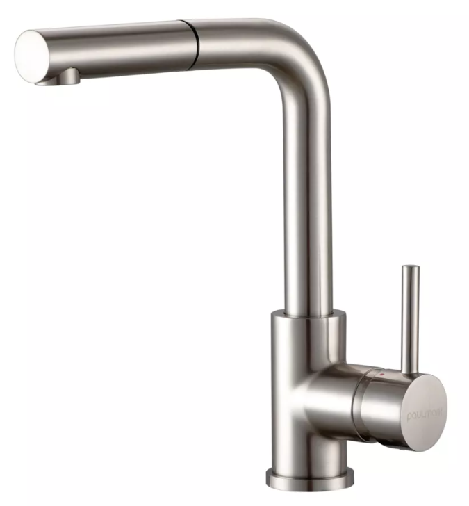 Фото товара: Paulmark KASSEL, смеситель, брашированная сталь