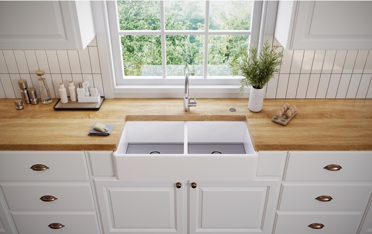 Фото товара: ALVEUS NEOCERAMIC, мойка, нержавеющая сталь, белый