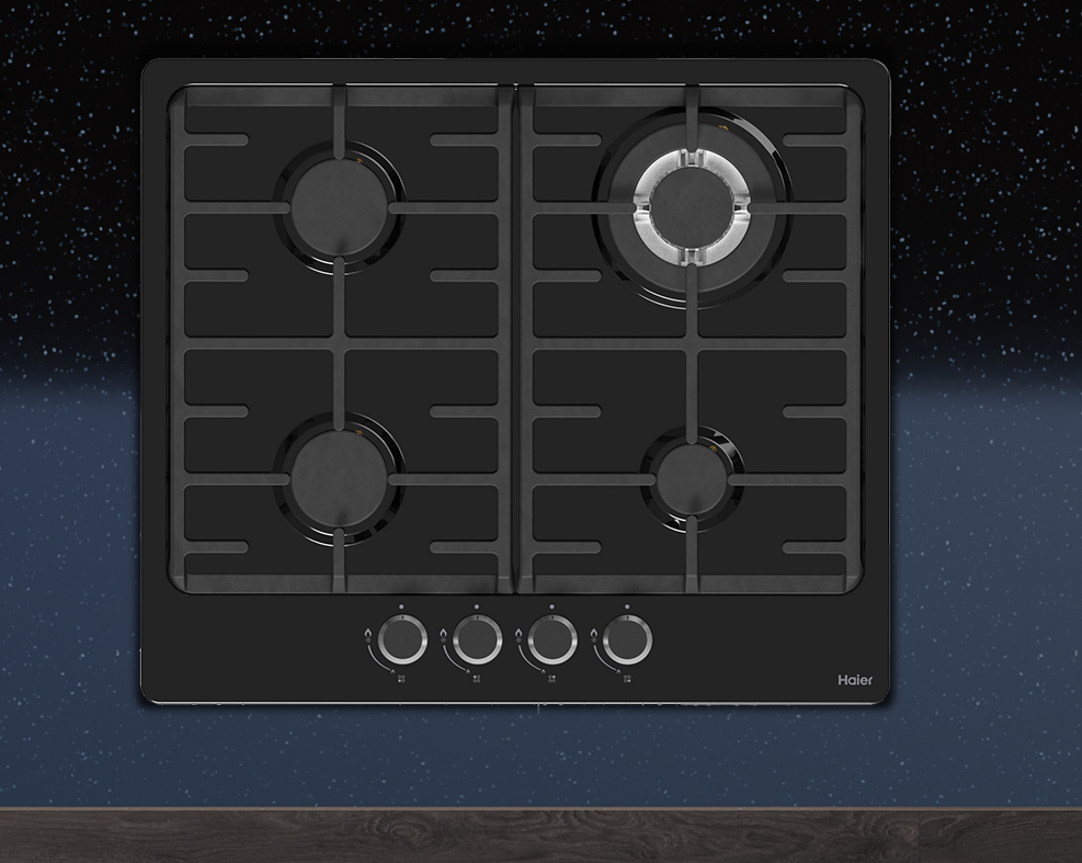 Детальное фото товара: Haier HHX-M64CWB газовая поверхность