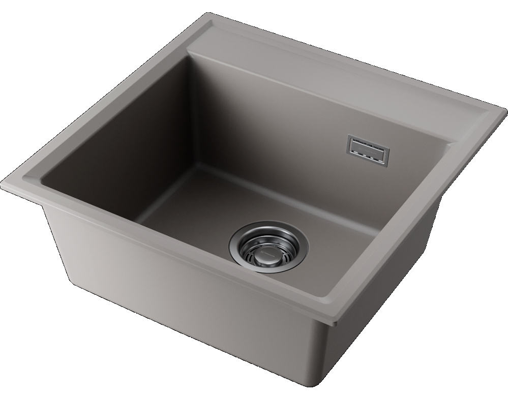 Детальное фото товара: Omoikiri Daisen 51-GR, мойка, гранит, leningrad grey