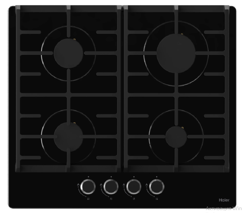 Haier HHX-G64CNB Детальное фото товара: Haier HHX-G64CNB газовая поверхность