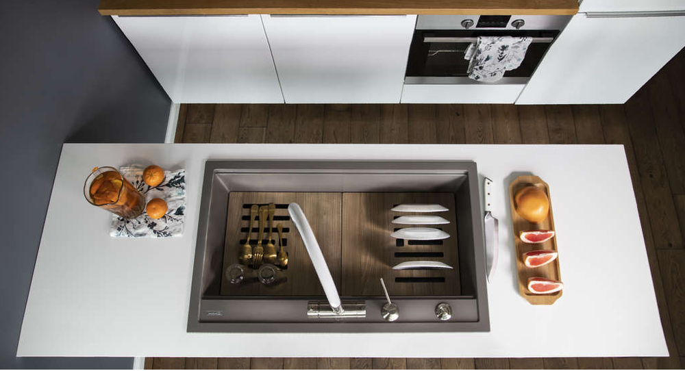 Детальное фото товара: Omoikiri Kitagawa 86-LB-GB, мойка, керамика, графит