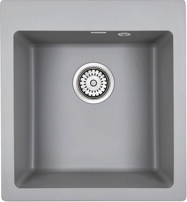 Детальное фото товара: Paulmark KANTE 45, мойка, гранит, серый металлик