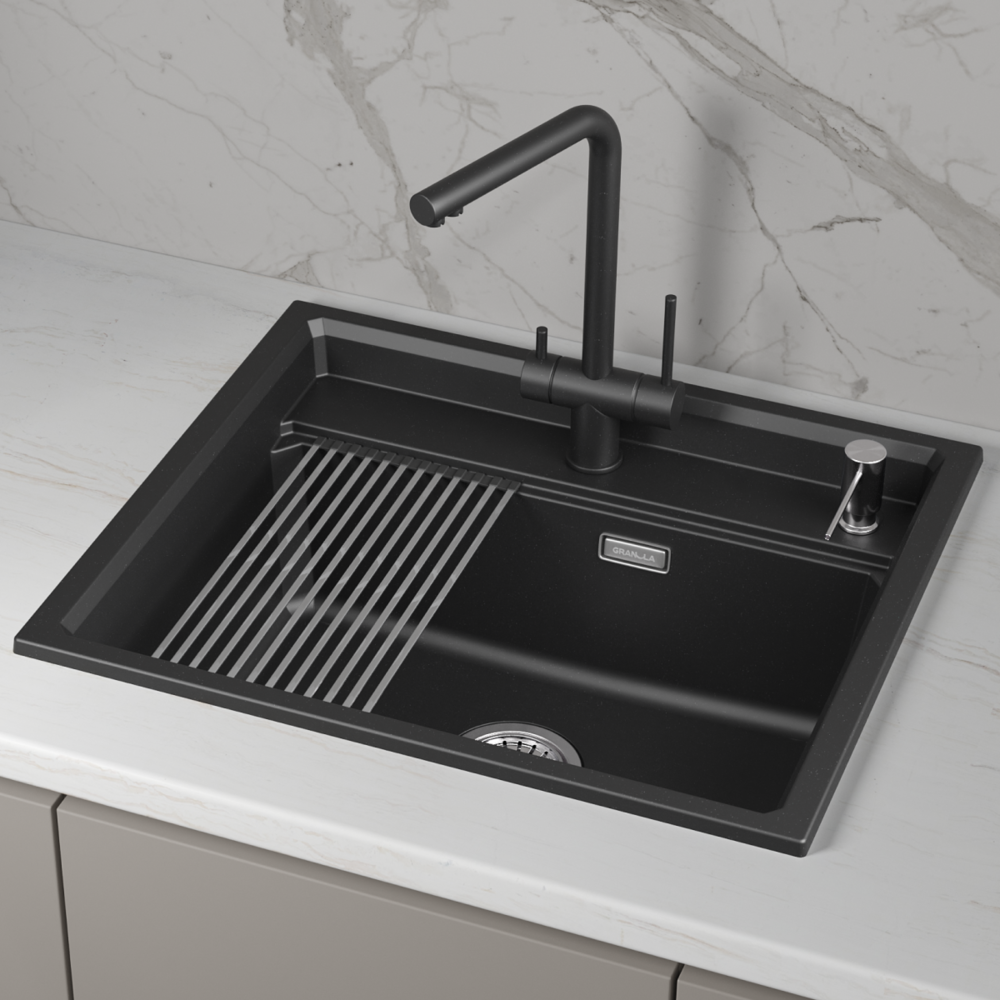 Детальное фото товара: GRANULA 6003i мойка, гранит, шварц