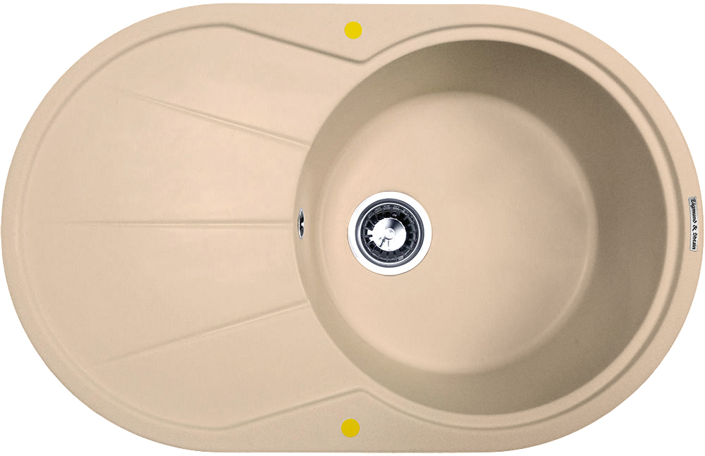 Фото товара: Zigmund & Shtain KREIS OV 770B, мойка, топленое молоко