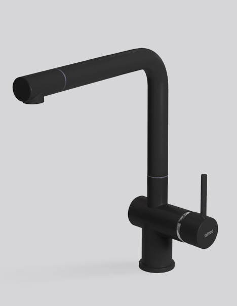 Фото товара: Falmec ISEO CORNER BK, смеситель, черный