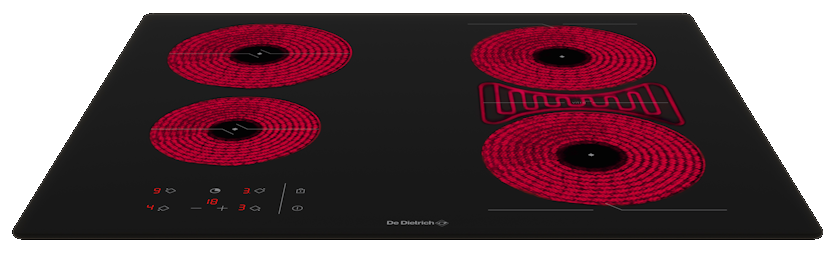 Детальное фото товара: De Dietrich DPV4605HB стеклокерамическая поверхность