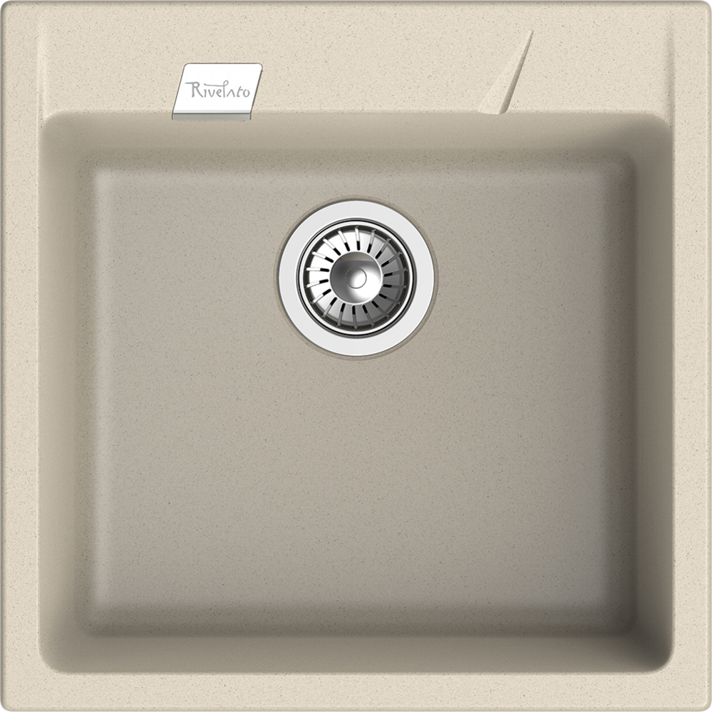 Фото товара: Rivelato RAUM RM-50 beige scuro, мойка, гранит, темно-бежевый