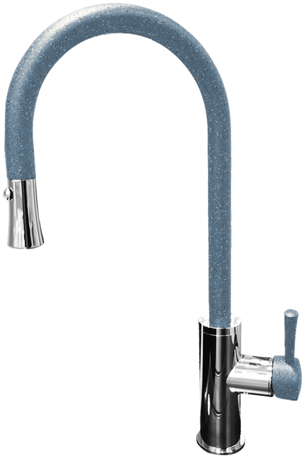 Фото товара: GranFest 7652, смеситель, мрамор, графит