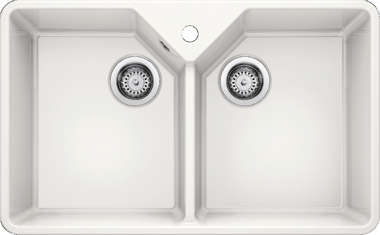 Фото товара: Blanco Villae Double, мойка, керамика, глянцевый белый