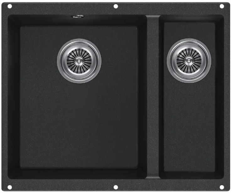 Фото товара: KUCHENSTERN UNDER 60-2, мойка, гранит, антрацит