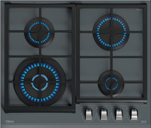 Фото товара: Teka GZC 64320 XBN STONE GREY газовая поверхность