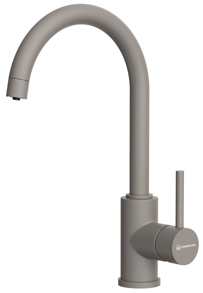 Фото товара: Omoikiri Shinagawa 2 Plus-GR, смеситель, гранит, leningrad grey