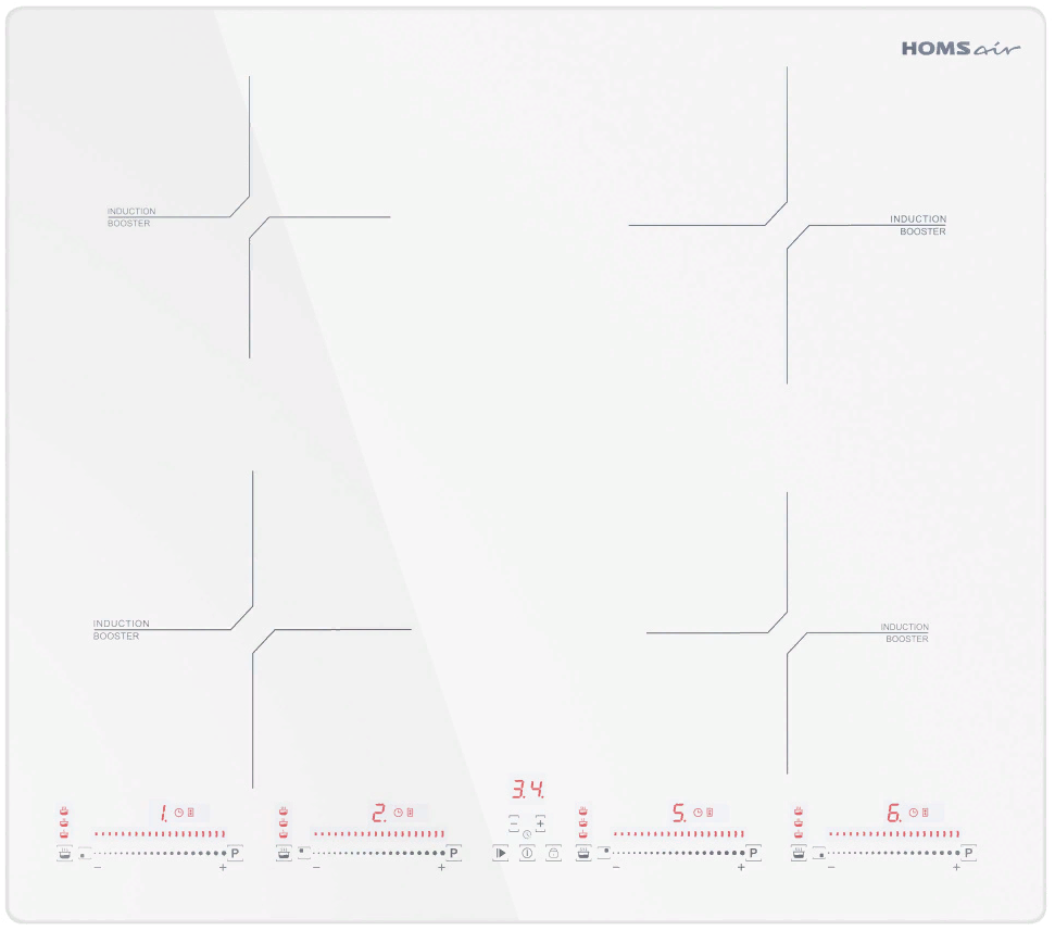 Фото товара: HOMSair HIC64SWH индукционная поверхность