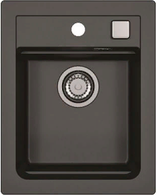 Детальное фото товара: ALVEUS GRANITAL ATROX 10 CARBON - G91, мойка, гранит, черный (в комплекте с сифоном 1132823)