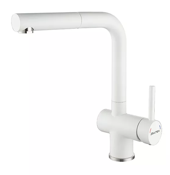 Фото товара: Paulmark DOSSE, смеситель, белый матовый