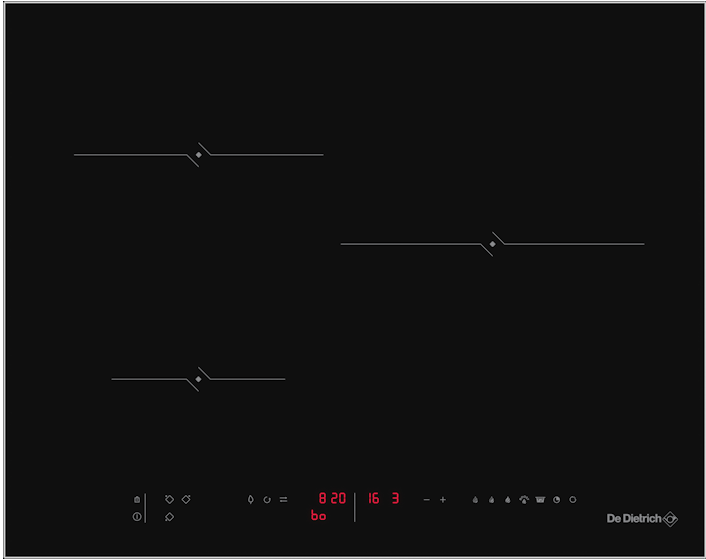 Фото товара: De Dietrich DPI4300B индукционная поверхность